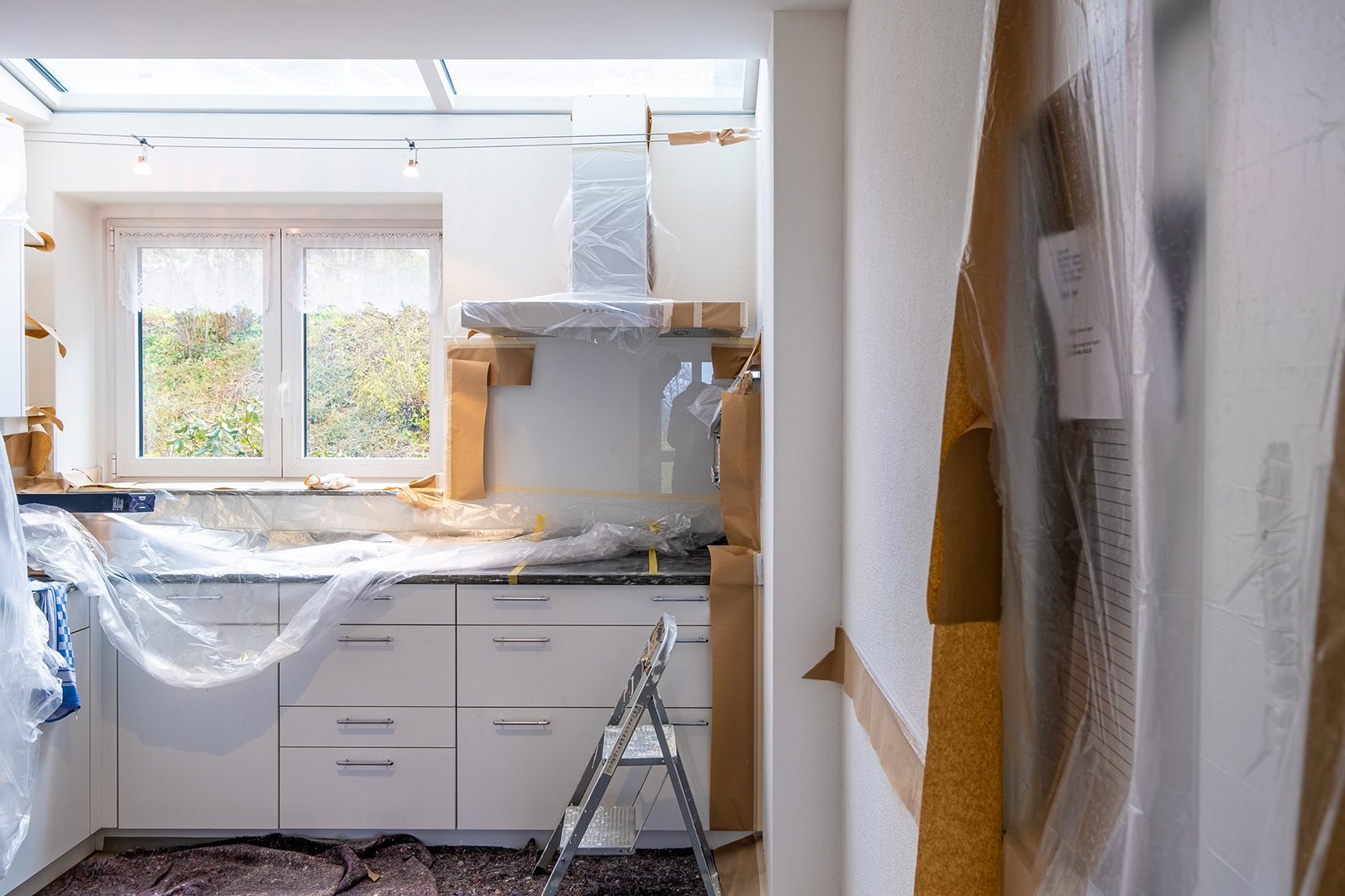 Renovation Project UK. Kitchen view.