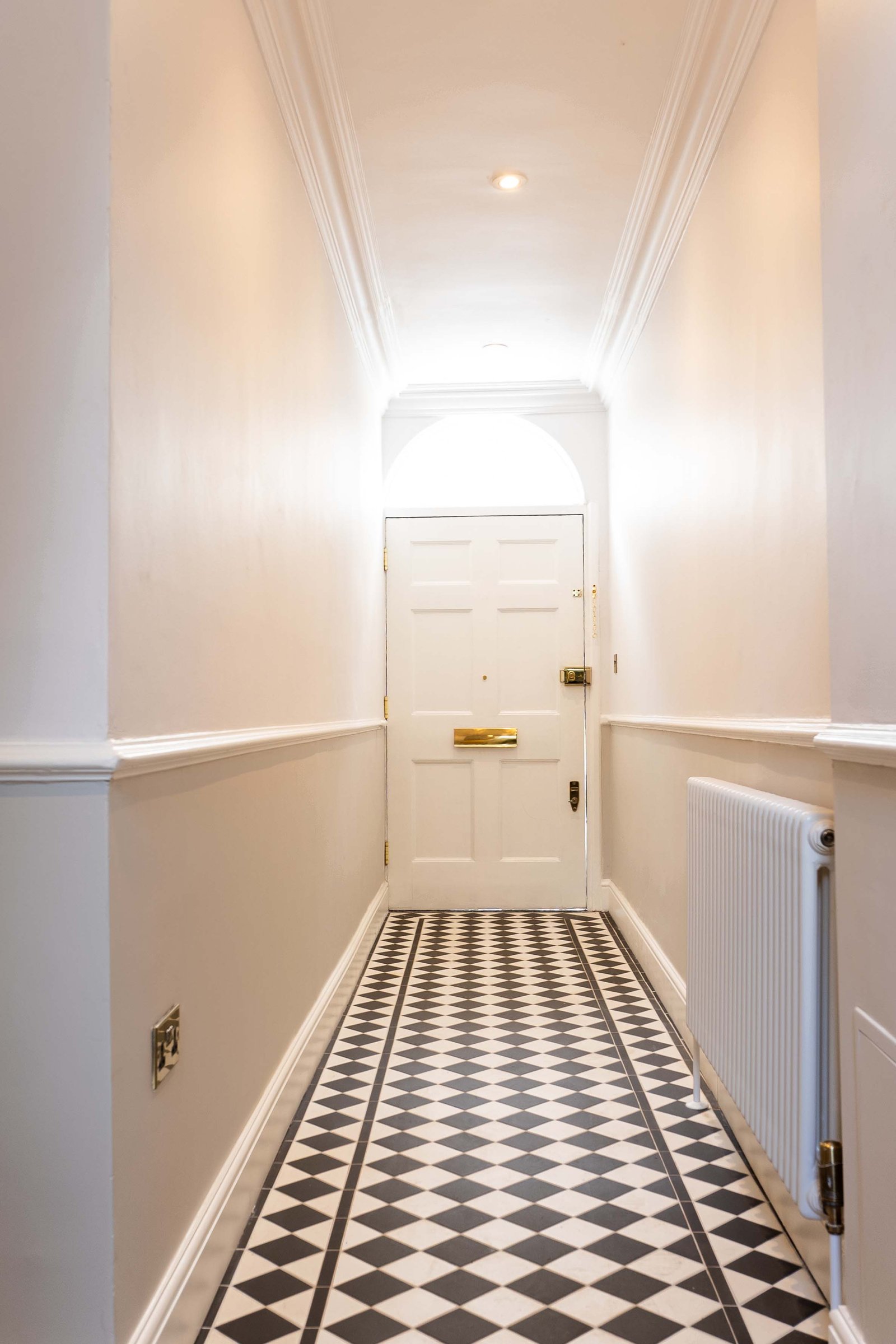 Front Door Ebury Belgravia Inside corridor full home renovation