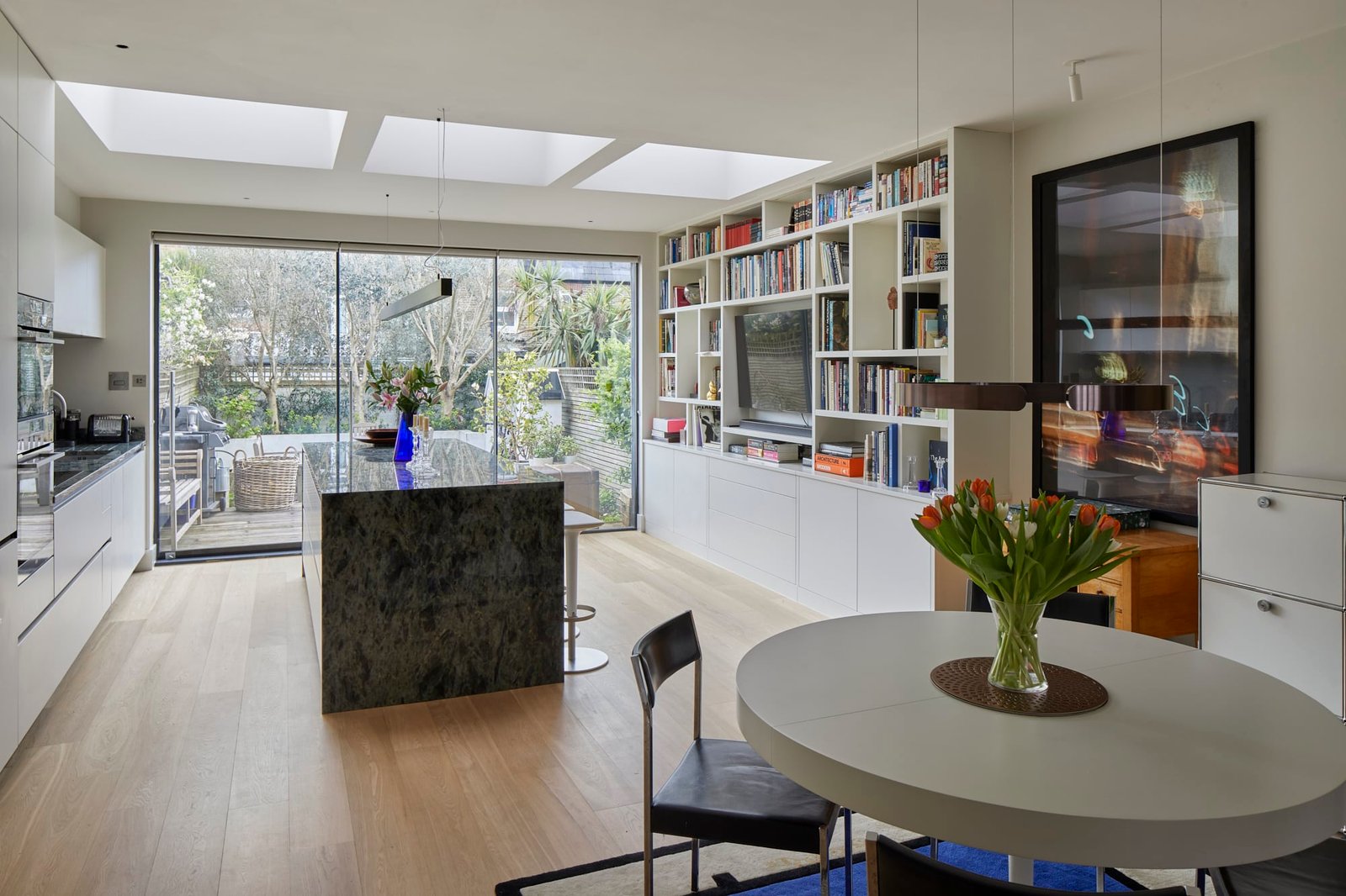 Kitchen extension with skylight